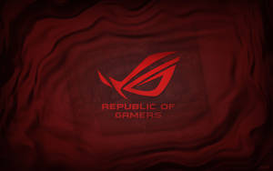 Red Asus Rog Cloth Wallpaper