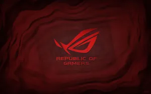 Red Asus Rog Cloth Wallpaper