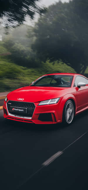 Red Audi Iphone Wallpaper