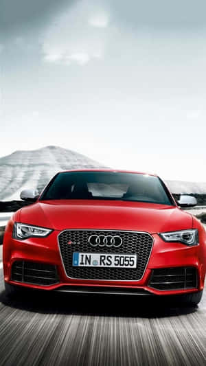 Red Audi Rs5 Iphone Wallpaper