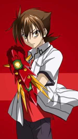 Red Background Issei Hyoudou High School Dxd Wallpaper