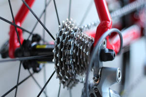 Red Bike Gears Wallpaper