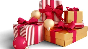 Red Box Christmas Season Photography Wallpaper