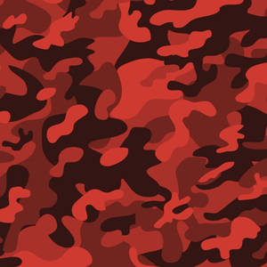 Red Camo – A Stylish Statement Wallpaper