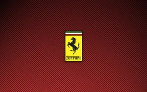 Red Carbon Fiber Ferrari Logo Wallpaper