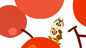 Red Cherries And Chip N Dale Rescue Rangers Wallpaper