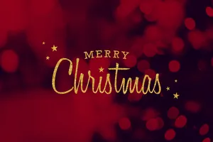 Red Christmas Graphic Poster Wallpaper