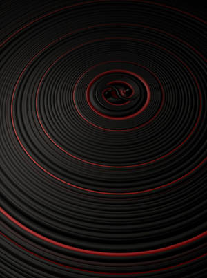 Red Circle Disc Wallpaper