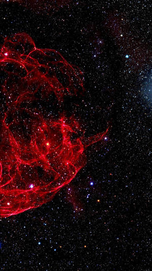 Red Cloud Galaxy Iphone Wallpaper