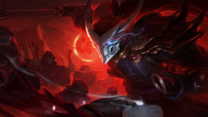 Red Cool League Of Legends Champ Wallpaper