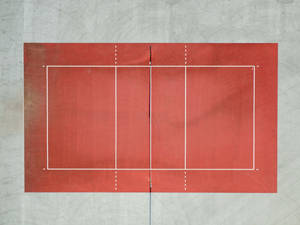 Red Court Volleyball 4k Wallpaper