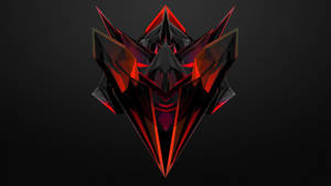 Red Crystal Gaming Logo Wallpaper