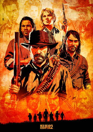 Red Dead Redemption Ii Phone Posse Wallpaper