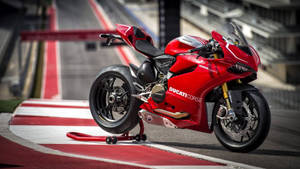 Red Ducati 1199 Panigale R Wallpaper