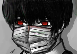 Red Eyes Sad Pfp Wallpaper