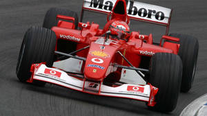 Red F2002 Michael Schumacher Wallpaper