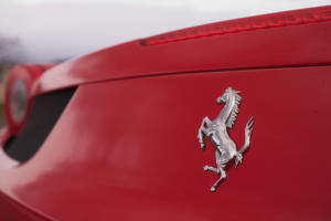 Red Ferrari Car Logo Wallpaper
