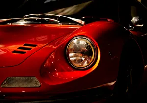 Red Ferrari Dino Wallpaper