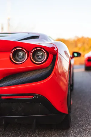 Red Ferrari Sports Car Wallpaper