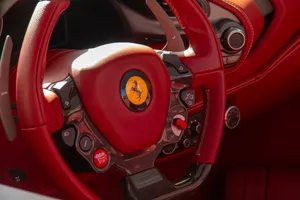 Red Ferrari Steering Wheel Wallpaper