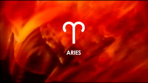Red Fiery Abstract Aries Aesthetic Wallpaper