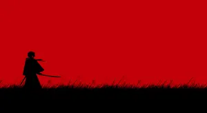 Red Gaming Samurai Wallpaper