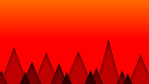 Red Geometric Art Wallpaper