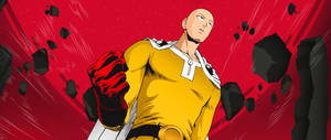Red Gloves Saitama Wallpaper