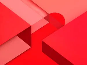 Red Google Pixel Material Wallpaper