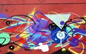 Red Graffiti Art Wallpaper