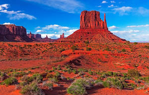 Red Grounds At Monument Valley Wallpaper