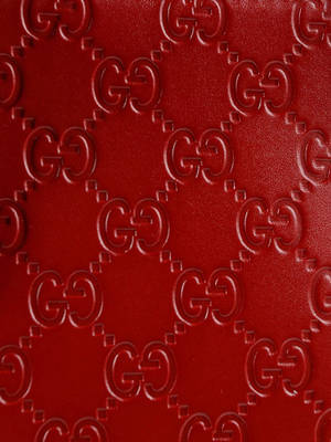 Red Gucci Pattern Wallpaper