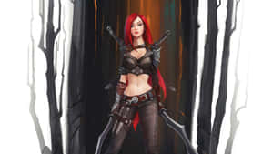 Red Haired Assassin Fantasy Art Wallpaper