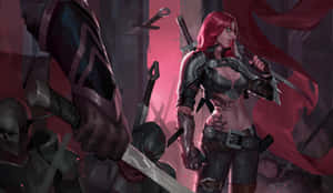Red Haired Warrior Fantasy Art Wallpaper