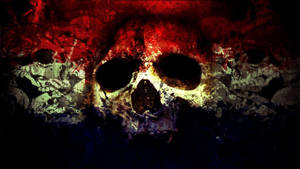 Red Hd Skull Wallpaper