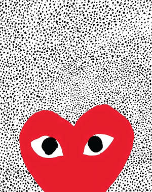Red Heart Cdg Static Wallpaper