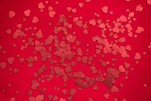 Red Hearts Aesthetic Pattern Wallpaper