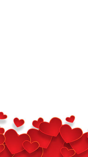 Red Hearts Love Phone Wallpaper