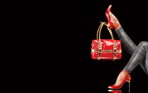 Red Heelsand Handbag Fashion Wallpaper