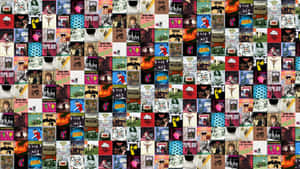 Red Hot Chili Peppers Colorful Albums Wallpaper