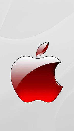 Red Iphone Apple Logo Wallpaper