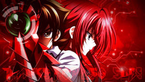 Red Issei Rias High School Dxd Wallpaper