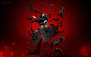 Red Itachi Crows Wallpaper