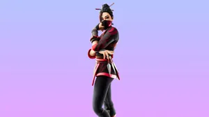 Red Jade Fortnite Manic Skin Wallpaper