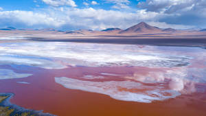 Red Lagoon South America Wallpaper