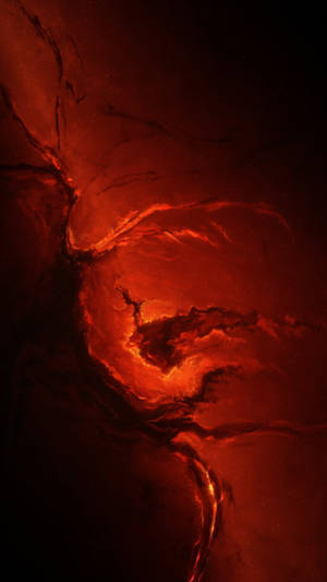 Red Lava Art For Samsung S20 Fe Wallpaper