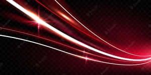 Red Light Lines On A Black Background Wallpaper