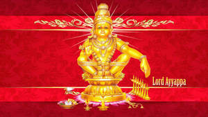 Red Lord Ayyappan Wallpaper