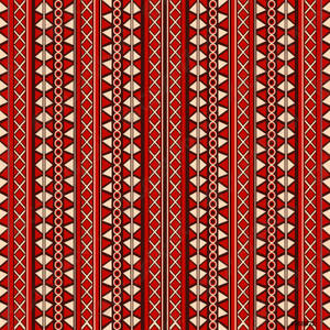 Red Minimalist Tribal Pattern Wallpaper