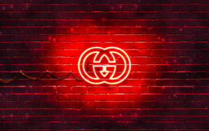 Red Neon Gucci Lights Wallpaper